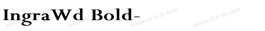 IngraWd Bold字体转换